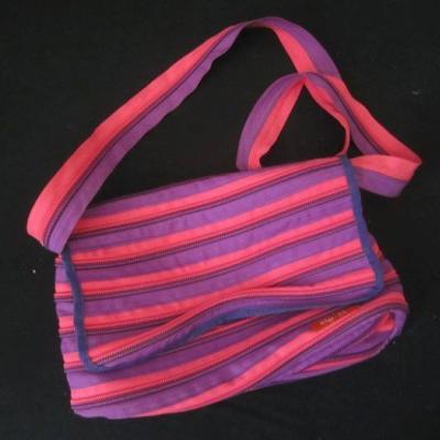 Tussi-Tasche Reißverschluss-Tasche - zipp - rosa - - thumb