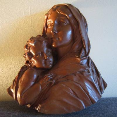 Mutter Gottes mit Kind - Reliefbild - Maria - Heiligenrelief - thumb