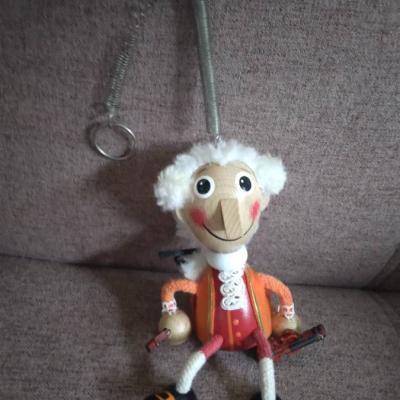 Wolfgang Amadeus Mozart mit Geige 17cm, mit Wippfeder FIXPREIS 10€ - thumb