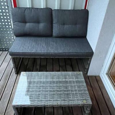 Balkon-Loungegarnitur KIEL inkl. Tisch und Auflagen - thumb