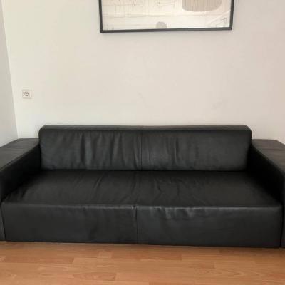ECHTLEDER SOFA WIE NEU - thumb