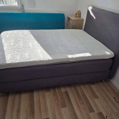 Premium Boxspringbett 140x200cm inkl. Emma Diamond Degree Topper DUNVI - thumb