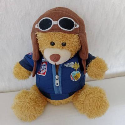 Stofftier Bär mit Uniform der Luftstreitkräfte, ca 28cm, FIXPREIS 13€ - thumb