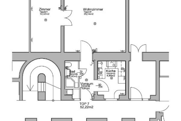 helle zentralgelegene 2-Zimmerwohnung