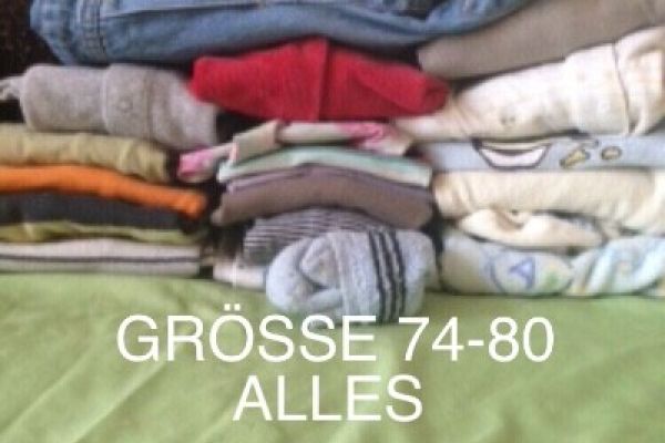 BABY BEKLEIDUNGSPAKET GRÖSSE 74-92 -4€ 19 TEILE