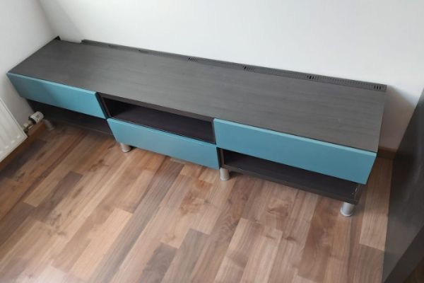 Sideboard schwarz/blaugrün