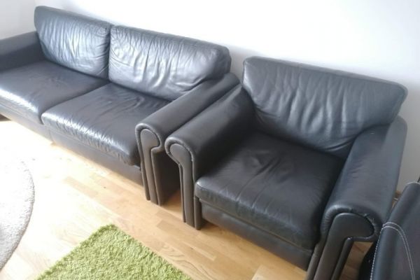 Sofa und Sessel (Leder)