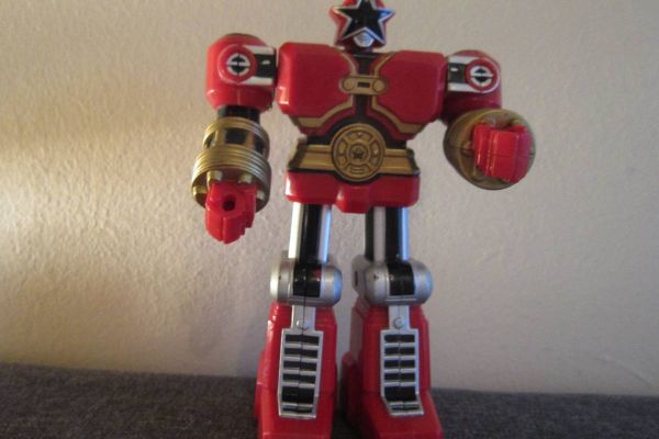 Transformer - Power Ranger - Red Battlezord - Bandai - Höhe: 12,5cm