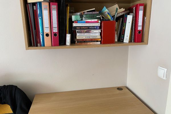 Schreibtisch mit Regal