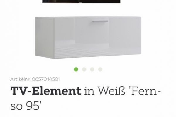 TV-Element in weiß