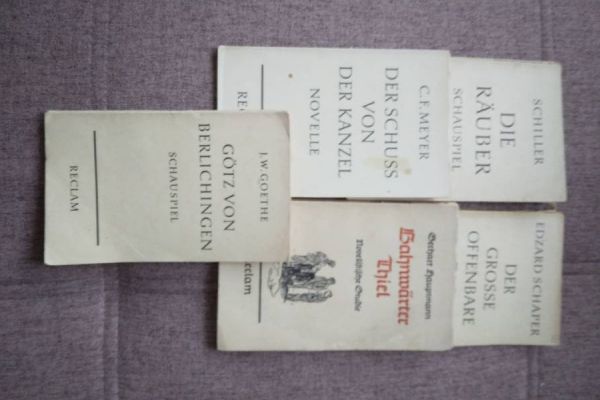 Vintage Reclam Bücherl 5 Stück ZUSAMMEN FIXPREIS 5€/NUR SELBSTABHOLUNG