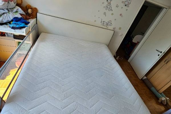 Boxspringbett 180x200 Lederlook inkl. Topper