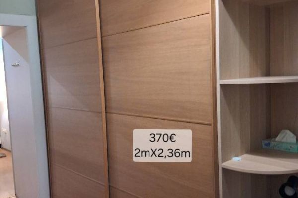 Ikea PAX Kleiderschrank Holz Schiebetüren 200 X 236 X 60