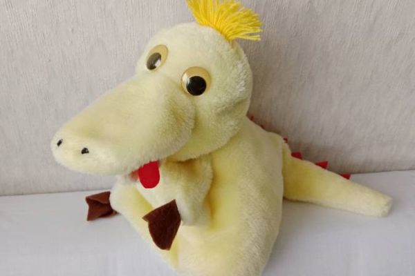Vintage Handpuppe Drache aus den 70er Jahren, FIXPREIS 20€/NUR SELBSTA