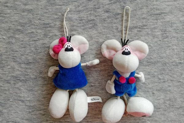 2 Teiliges Diddl Mäuse Anhänger Set, zusammen FIXPREIS 10€/NUR SELBSTA