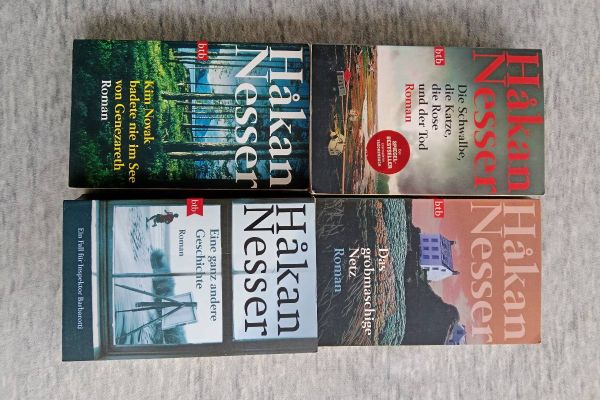 4 Teiliges Hakan Nesser Bücher Set, alle ZUSAMMEN FIXPREIS 10€
