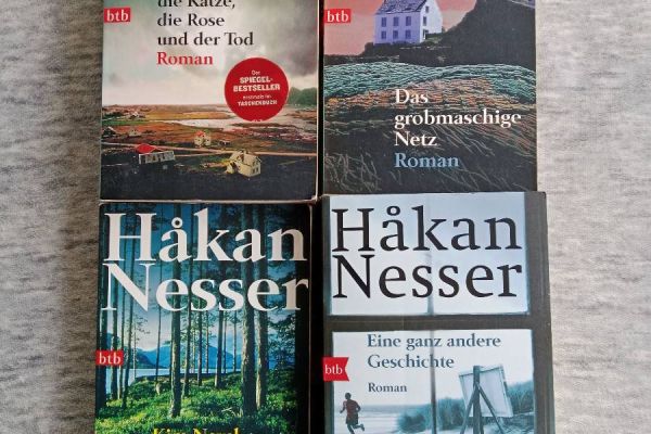 4 Teiliges Hakan Nesser Bücher Set, alle ZUSAMMEN FIXPREIS 10€