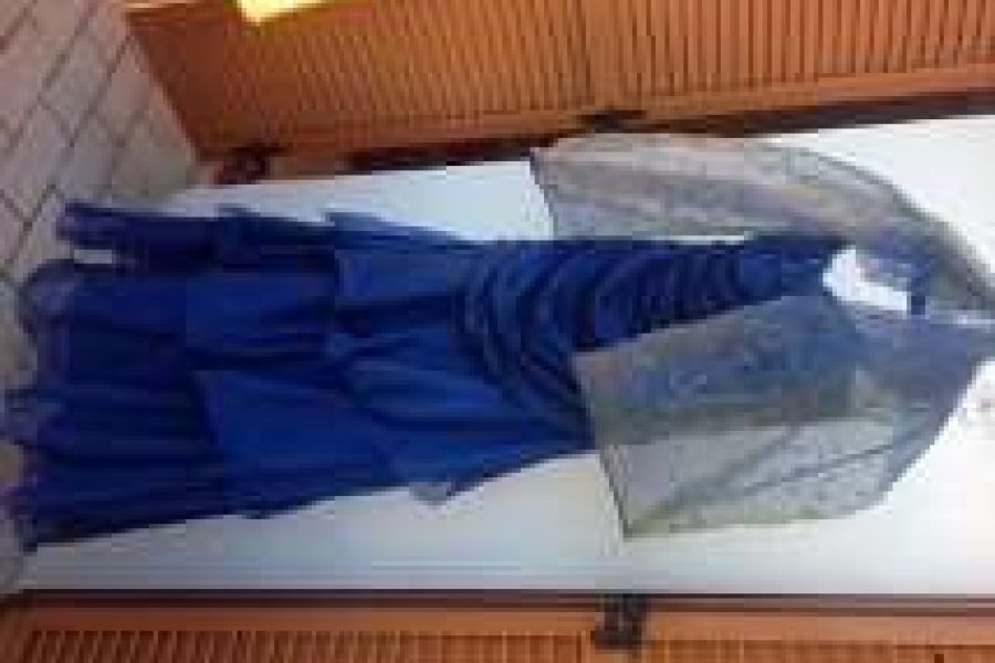 blaues Ballkleid - einmal getragen - Bild 1