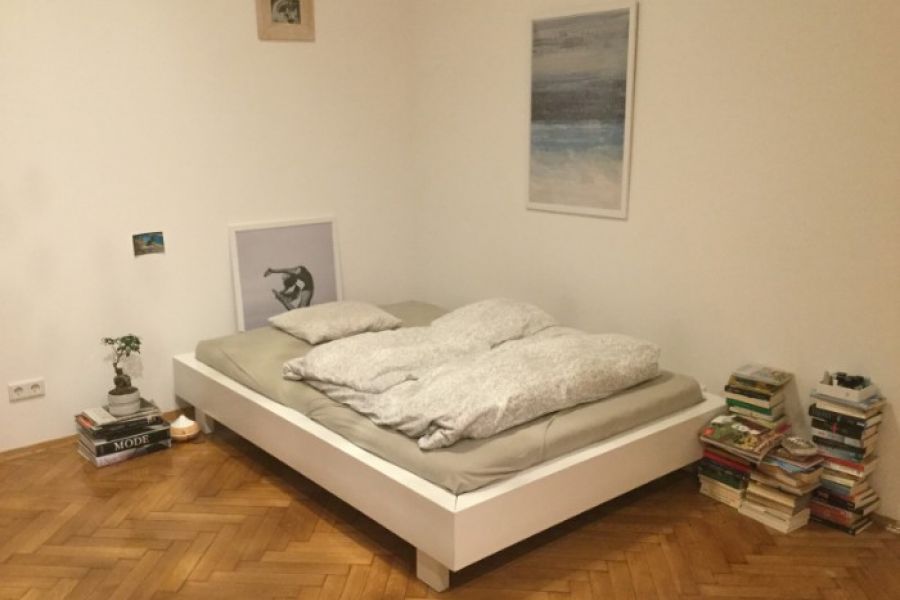 Bett weiß Holz Ikea Stil Massivholz - Bild 1
