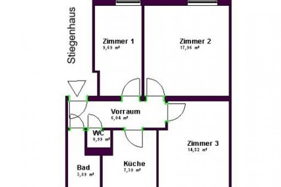 9,5 m2 Zimmer im Grünen an der U4 - Bild 1