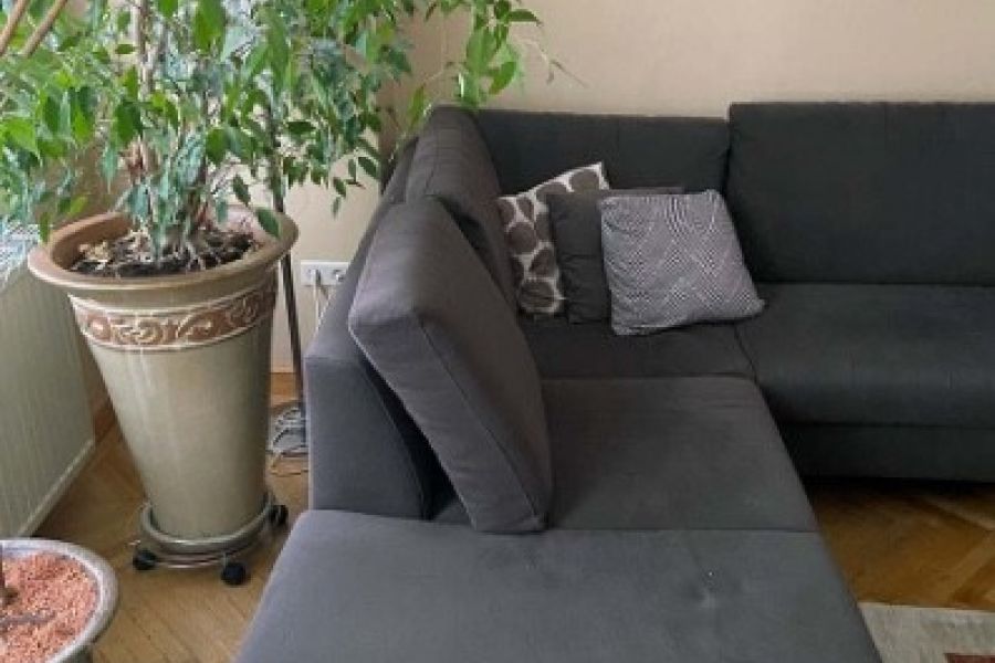 Großes Sofa/L-Form in Schokobraun, 100 EUR - Bild 2