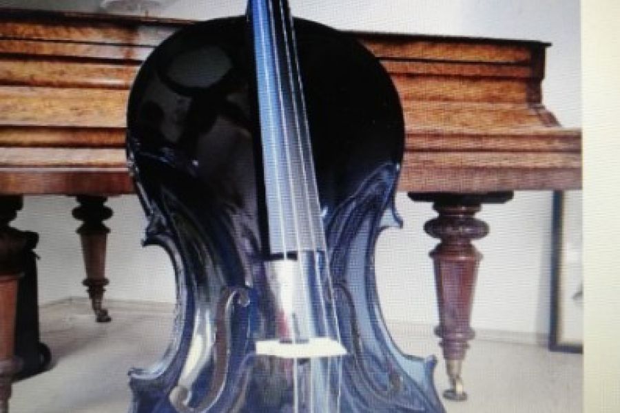 Schwarz lackiertes Cello NEU - Bild 1