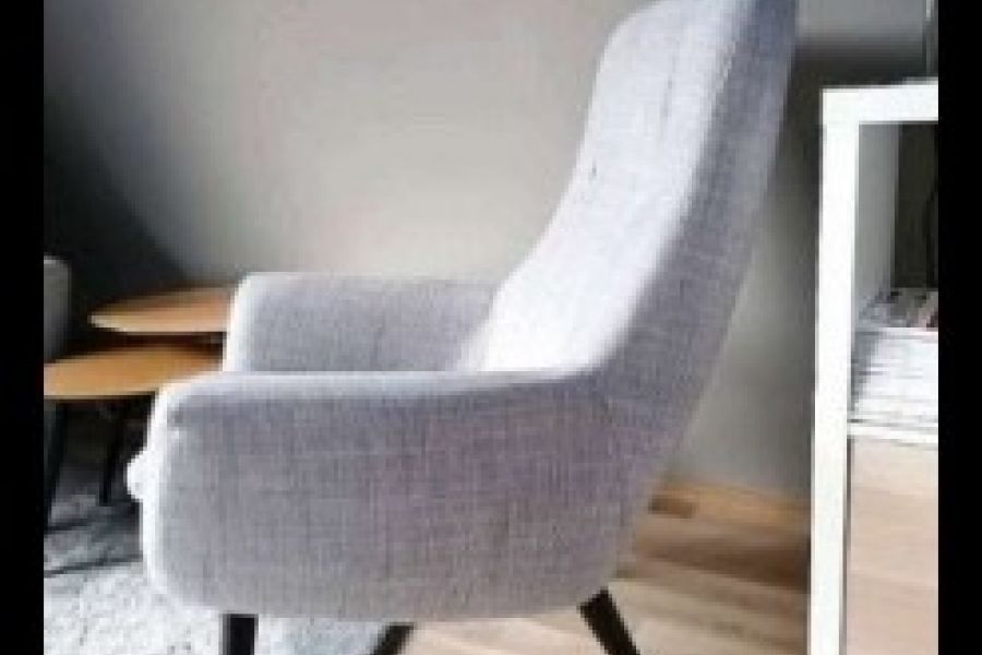 Ikea HEMSTANÄS Sessel mit hoher Rückenlehne grau - Bild 1