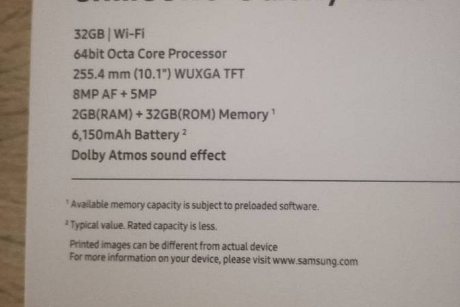 Samsung Galaxy Tab A 32GB (10,1 Zoll) WiFi Schwarz - Bild 3