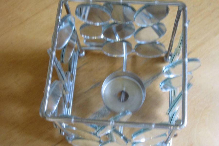 Teelichthalter - Spiegeloptik - siehe Fotos - 10cm x 10cm x10cm - Bild 3