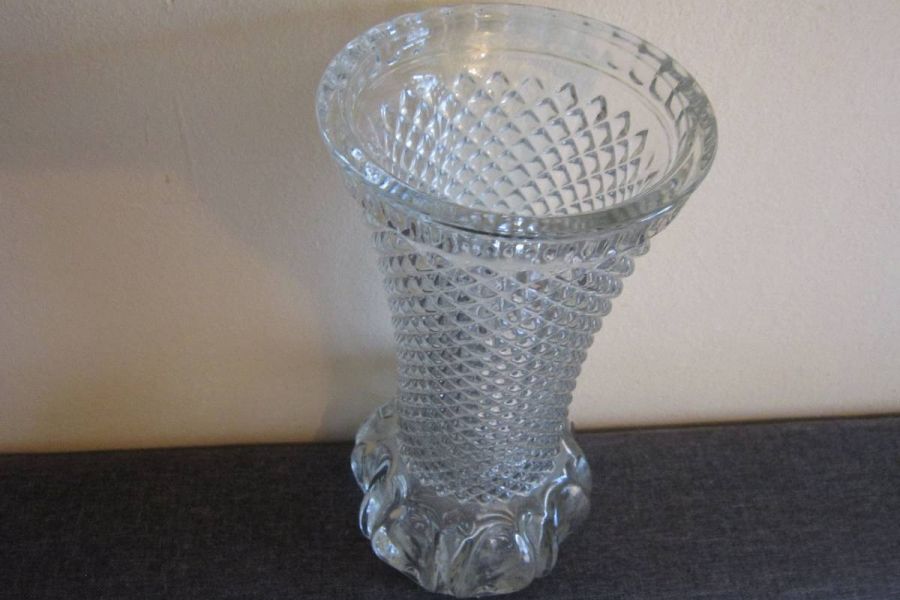 Alte Vase aus den 60/70er Jahren - Glas - Vintage - Höhe: 25cm - Bild 1