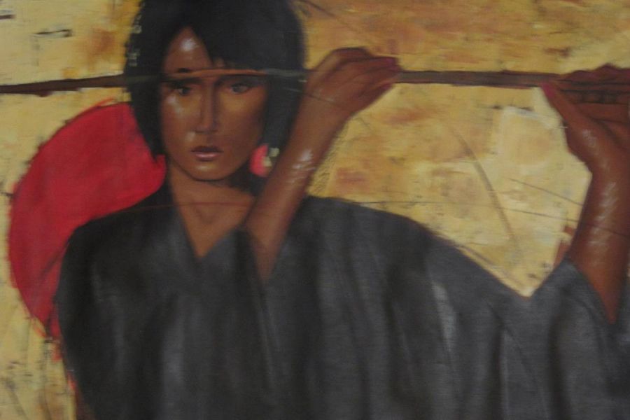 Asiatin - Ölbild - Painting - Bild 4