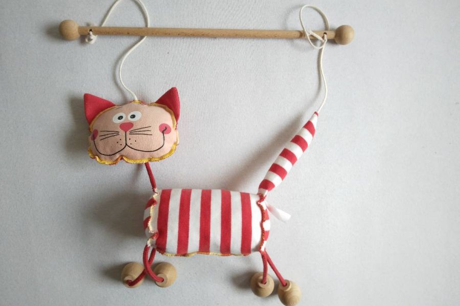 Marionette Katze Handarbeit FIXPREIS 15 €/NUR SELBSTABHOLUNG 23 Bezirk - Bild 3