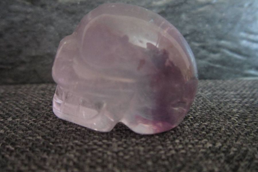 Amethyst Skull - Totenkopf - Kristallschädel - Schnitzhandwerkskunst - Bild 2