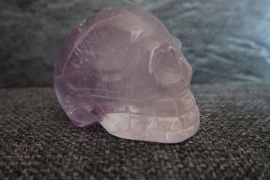 Amethyst Skull - Totenkopf - Kristallschädel - Schnitzhandwerkskunst - Bild 4