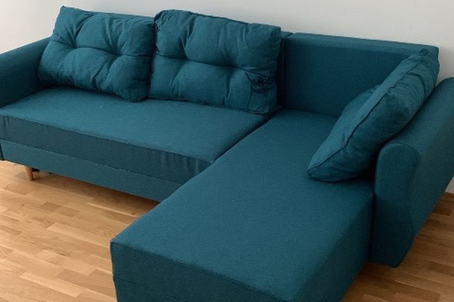 Ecksofa mit Schlaffunktion und Stauraum - Bild 1