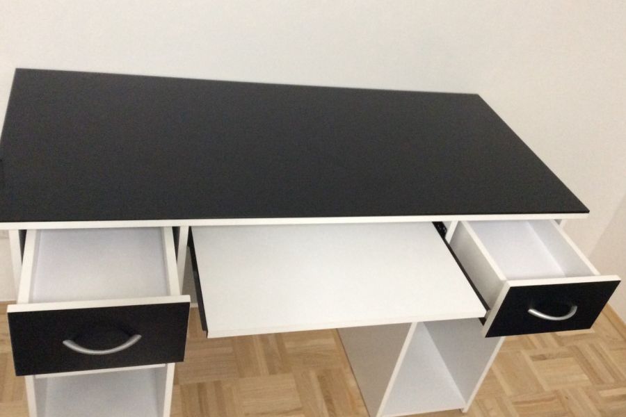 Schreibtisch in Schwarz/Weiß - Bild 2