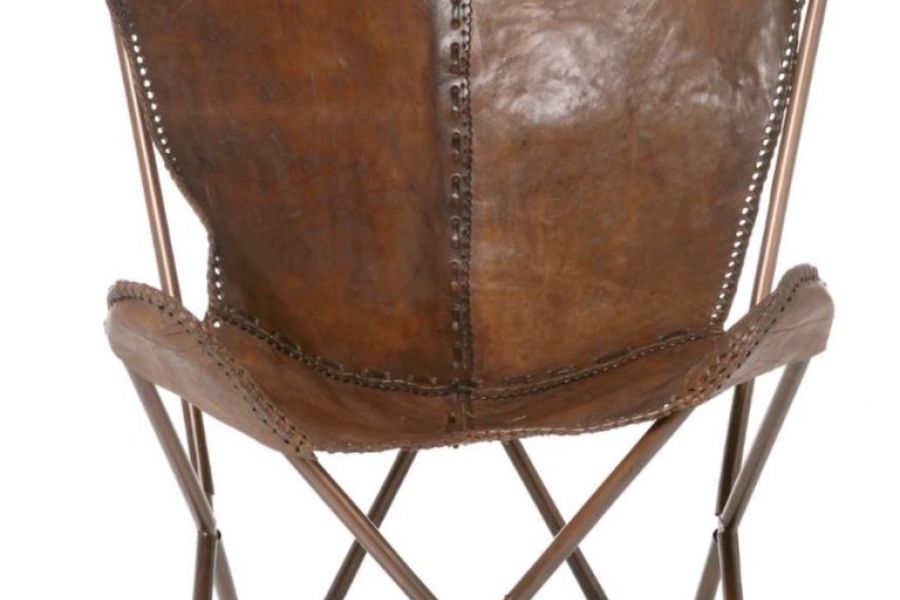 Retro Lounge Sessel aus Rindsleder - Bild 1