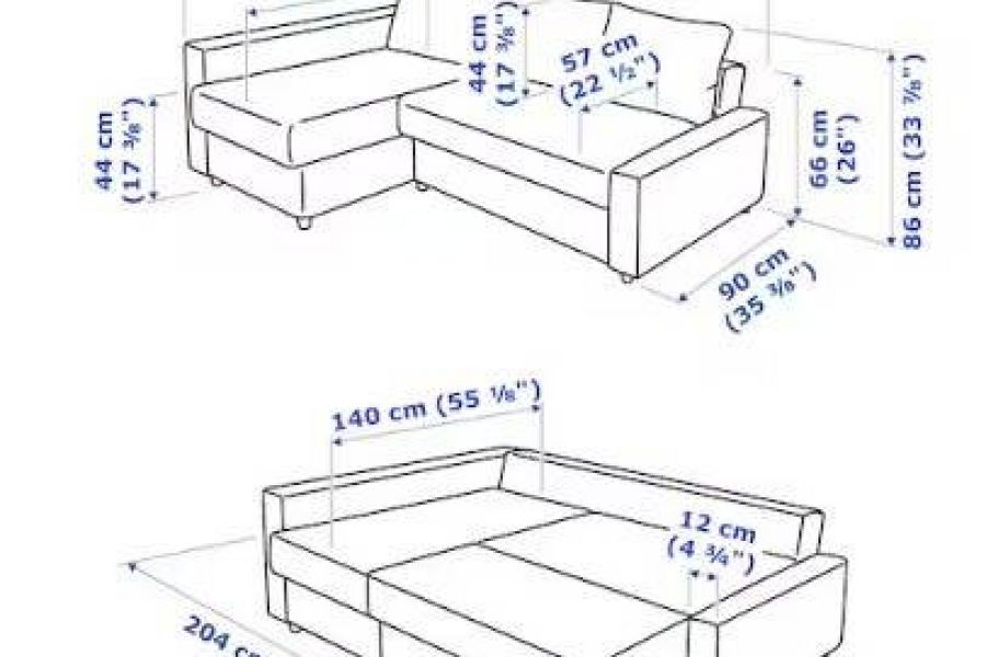 Eckbettsofa mit Bettkasten, Skiftebo dunkelgrau - Bild 2