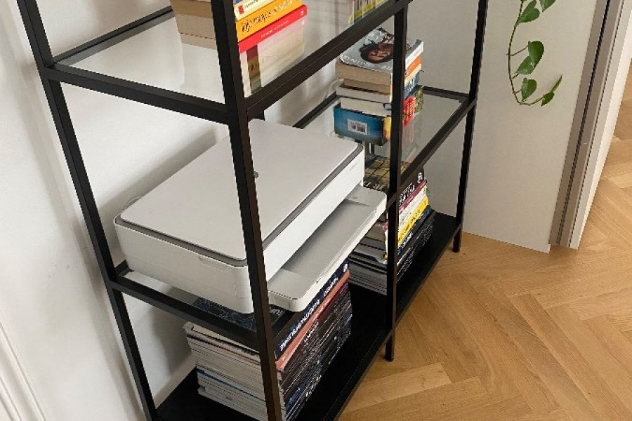 Stylisches Metall Regal schwarz Ikea - Bild 4