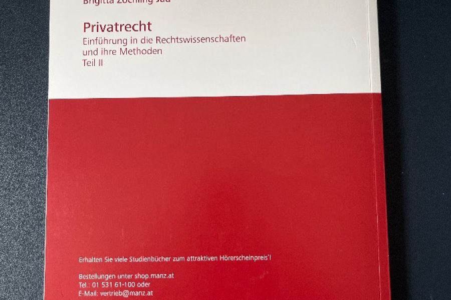 Privatrecht - Einführung in die Rechtswissenschaften Teil II - Bild 2