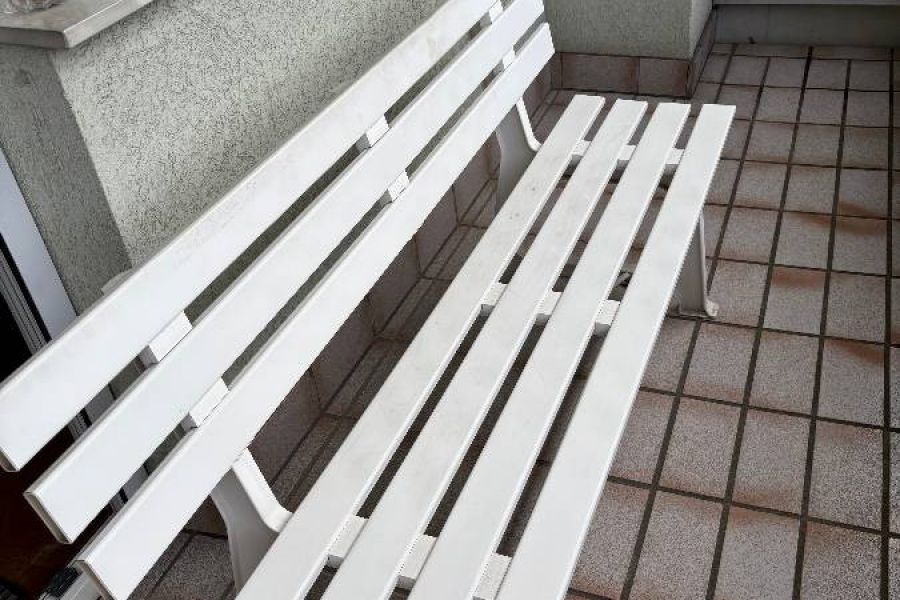 Gartenbank weiß - Bild 1