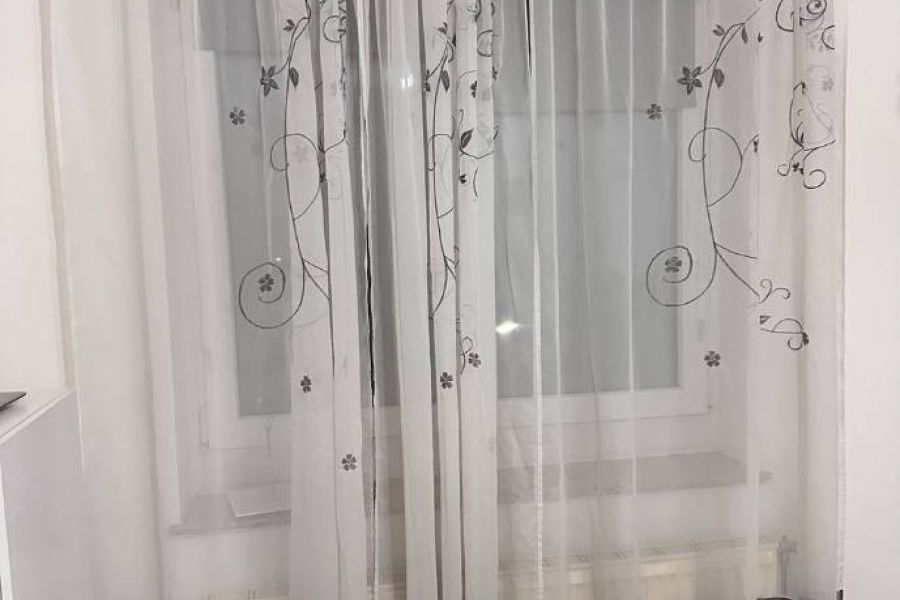3 Vorhänge Grau/ Weiß - Bild 2