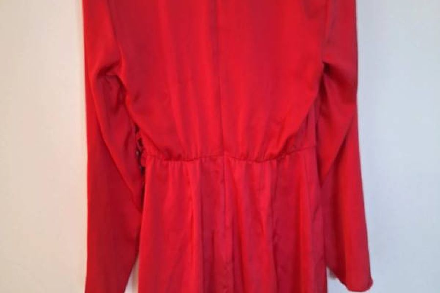 Rotes Wickeloptik Kleid Gr. S neu - Bild 2