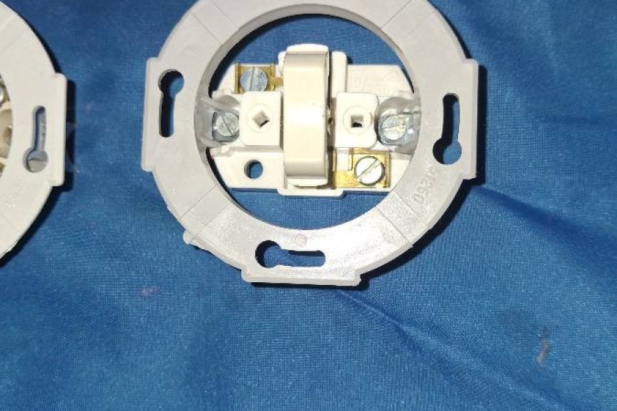 Retro Schalter unter Putz Rund Fa Mate Elektroweiss - Bild 2