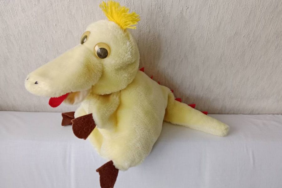 Vintage Handpuppe Drache aus den 70er Jahren, FIXPREIS 20€/NUR SELBSTA - Bild 3