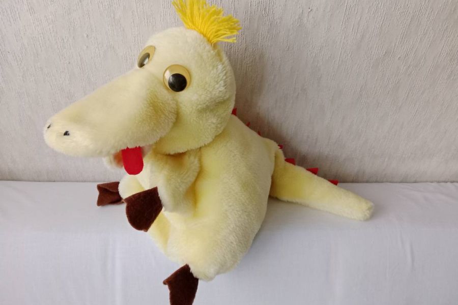 Vintage Handpuppe Drache aus den 70er Jahren, FIXPREIS 20€/NUR SELBSTA - Bild 4