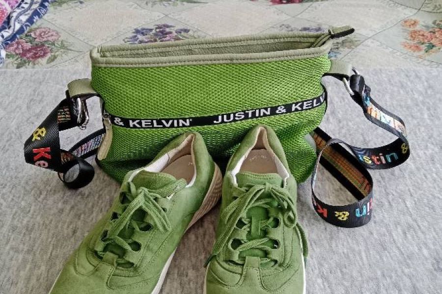 Damen Sportschuhe Gabor, Gr 6 ½, mit Handtasche, im Set FIXPREIS 40€ - Bild 2