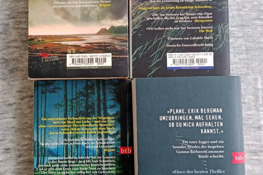 4 Teiliges Hakan Nesser Bücher Set, alle ZUSAMMEN FIXPREIS 10€ - Bild 2