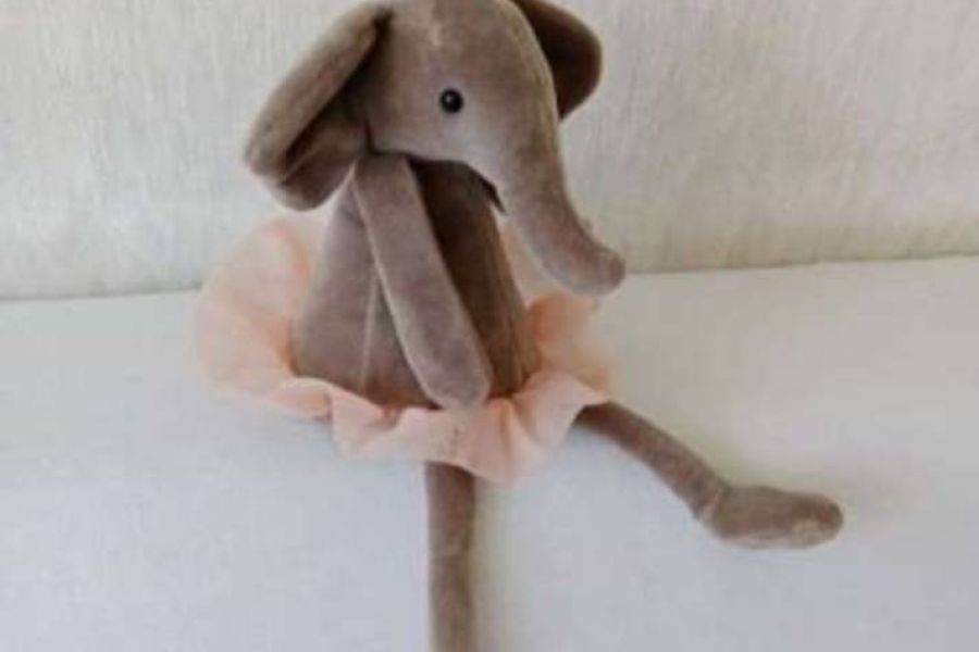 Kleines Jellycat Stofftier Ballett Ballerina Elefant ca 23cm, FIXP.20€ - Bild 2