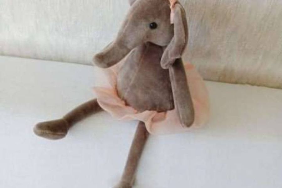 Kleines Jellycat Stofftier Ballett Ballerina Elefant ca 23cm, FIXP.20€ - Bild 3